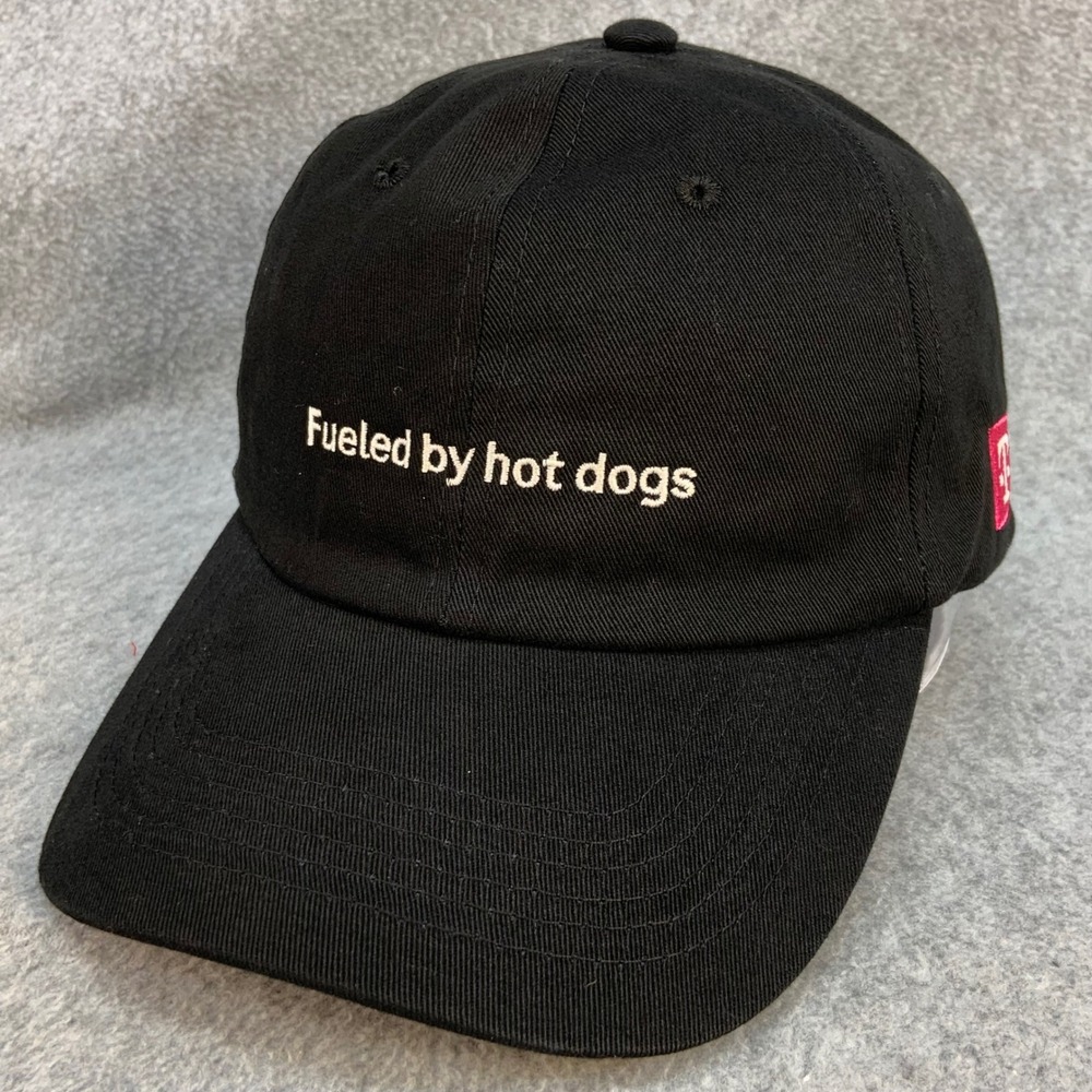 Fueled by hot dogs Unisex Black T-Mobile Baseball Cap Adjustable OSFM